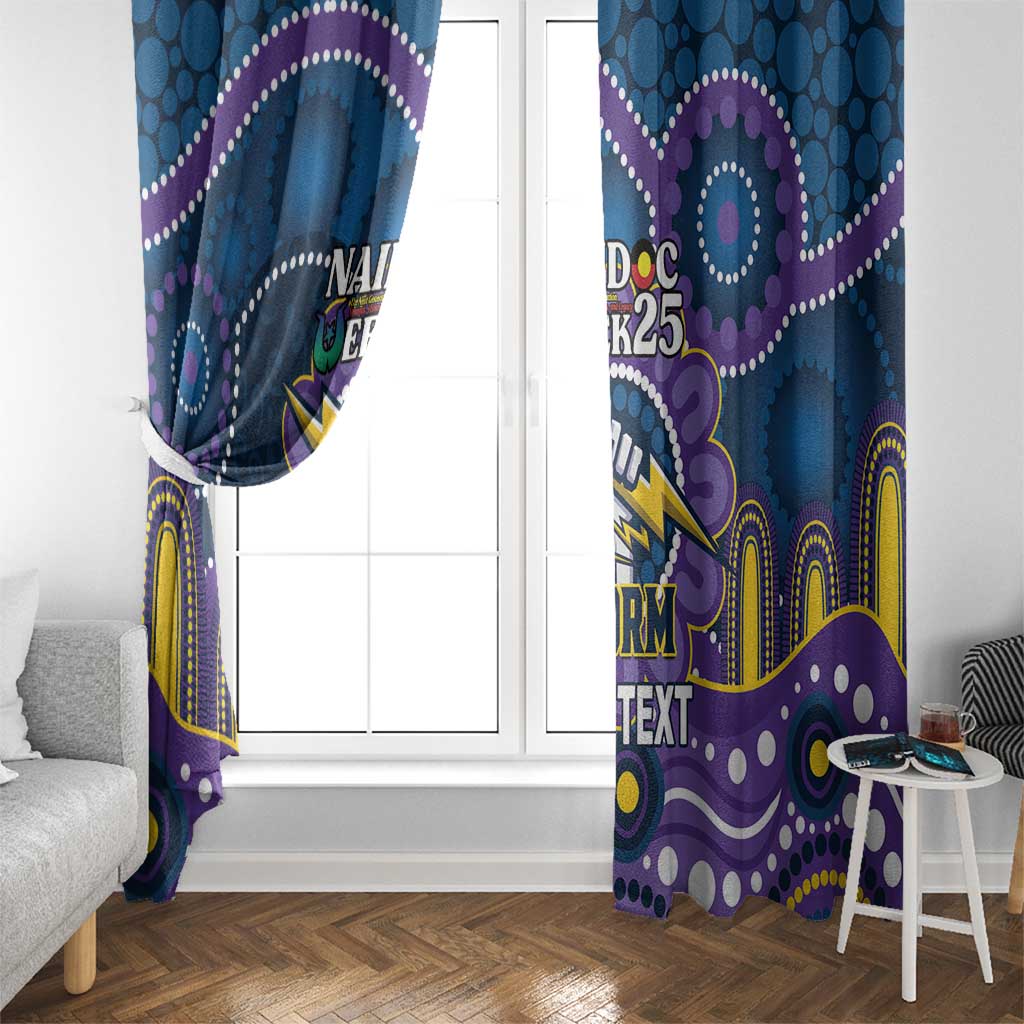 Custom NAIDOC Week 2025 Storm Window Curtain Melbourne Indigenous Art