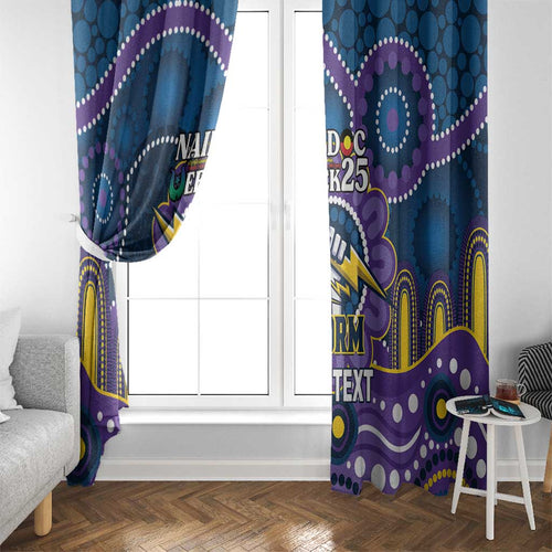 Custom NAIDOC Week 2025 Storm Window Curtain Melbourne Indigenous Art
