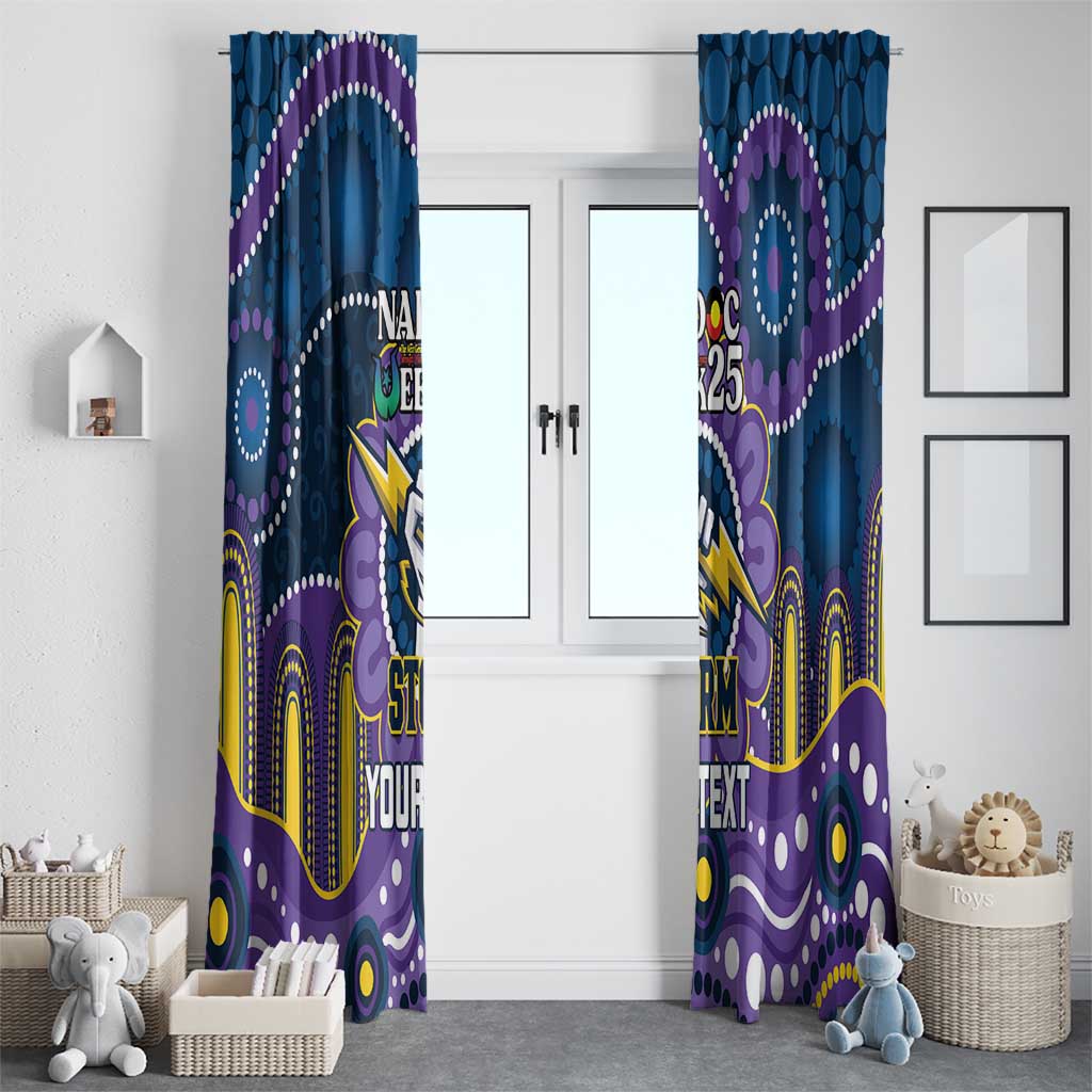 Custom NAIDOC Week 2025 Storm Window Curtain Melbourne Indigenous Art