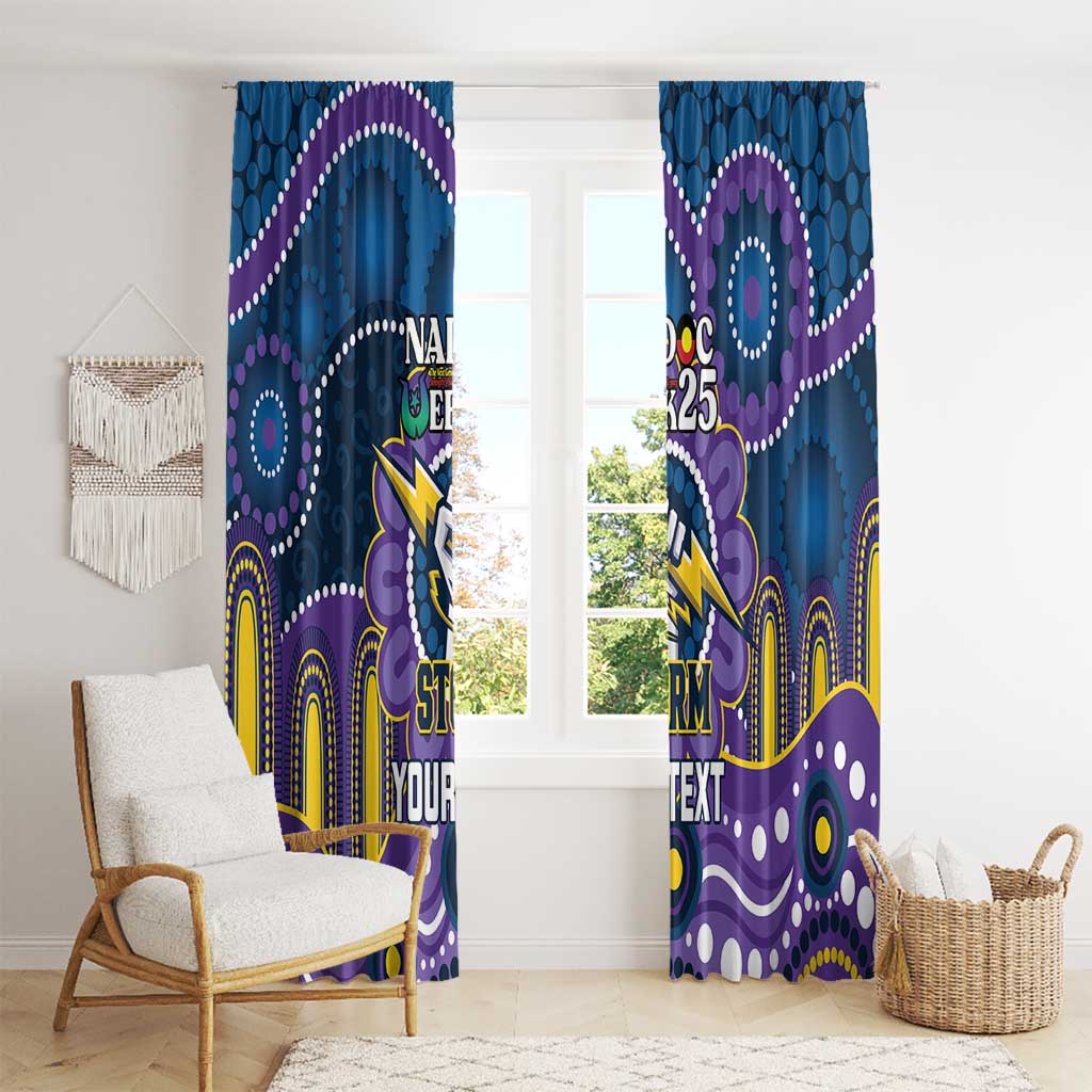 Custom NAIDOC Week 2025 Storm Window Curtain Melbourne Indigenous Art