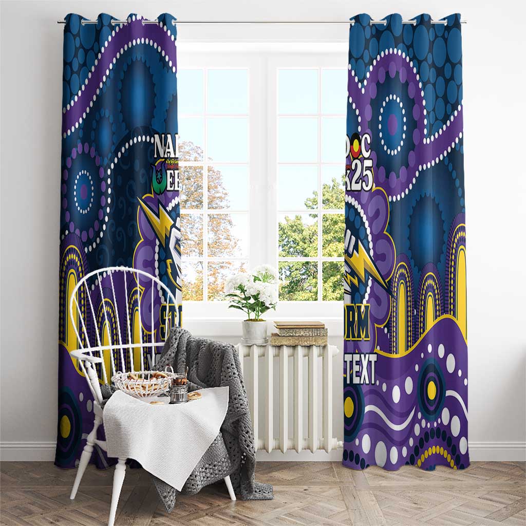 Custom NAIDOC Week 2025 Storm Window Curtain Melbourne Indigenous Art