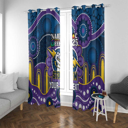 Custom NAIDOC Week 2025 Storm Window Curtain Melbourne Indigenous Art