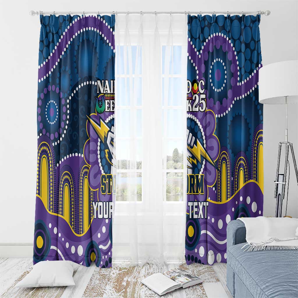 Custom NAIDOC Week 2025 Storm Window Curtain Melbourne Indigenous Art