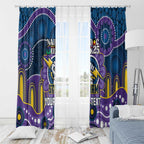 Custom NAIDOC Week 2025 Storm Window Curtain Melbourne Indigenous Art