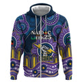 Custom NAIDOC Week 2025 Storm Zip Hoodie Melbourne Indigenous Art