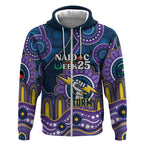 Custom NAIDOC Week 2025 Storm Zip Hoodie Melbourne Indigenous Art