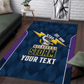 NRL Storm Rugby 2025 Custom Area Rug Est 1998 Sporty Style