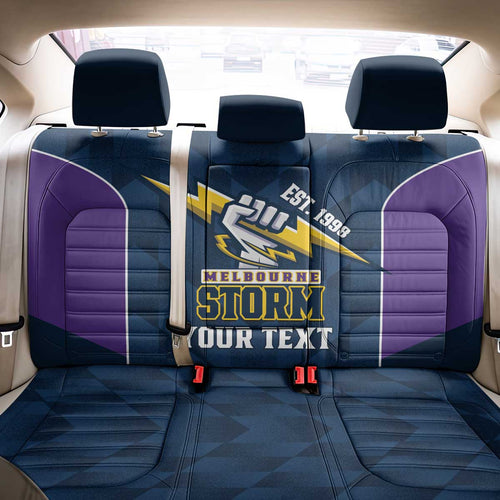NRL Storm Rugby 2025 Custom Back Car Seat Cover Est 1998 Sporty Style