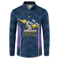 NRL Storm Rugby 2025 Custom Button Sweatshirt Est 1998 Sporty Style