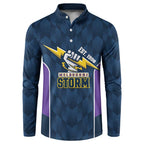 NRL Storm Rugby 2025 Custom Button Sweatshirt Est 1998 Sporty Style