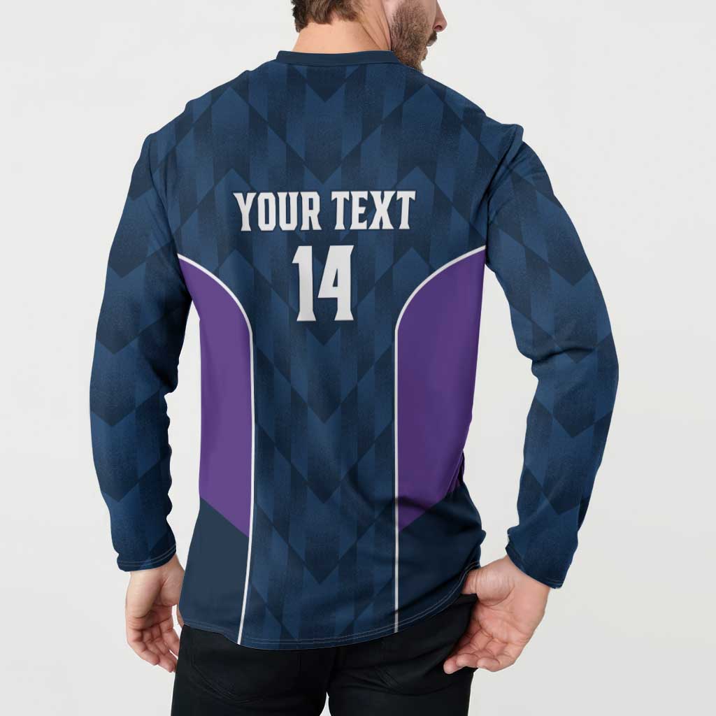 NRL Storm Rugby 2025 Custom Button Sweatshirt Est 1998 Sporty Style