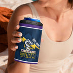 NRL Storm Rugby 2025 Custom 4 in 1 Can Cooler Tumbler Est 1998 Sporty Style