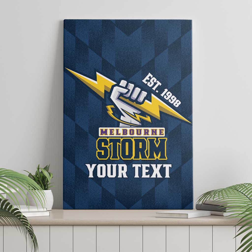 NRL Storm Rugby 2025 Custom Canvas Wall Art Est 1998 Sporty Style
