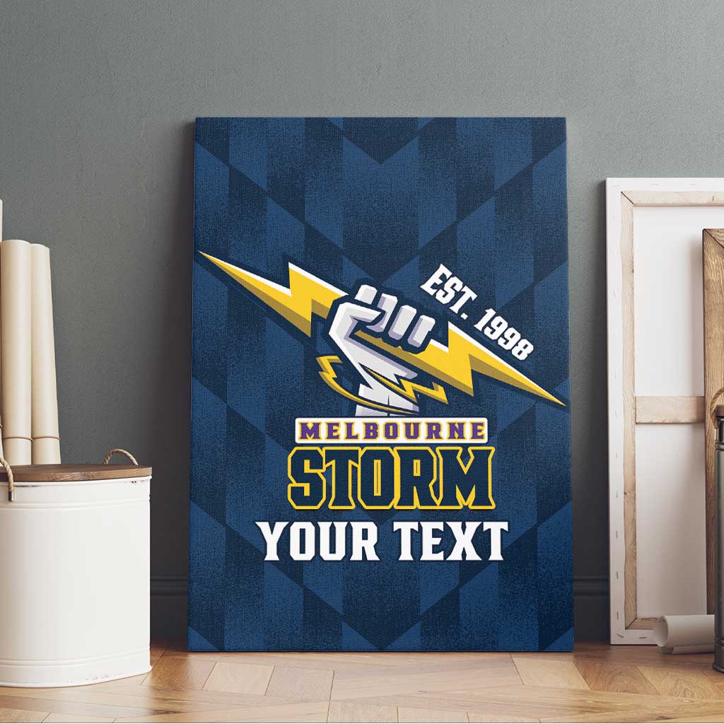 NRL Storm Rugby 2025 Custom Canvas Wall Art Est 1998 Sporty Style