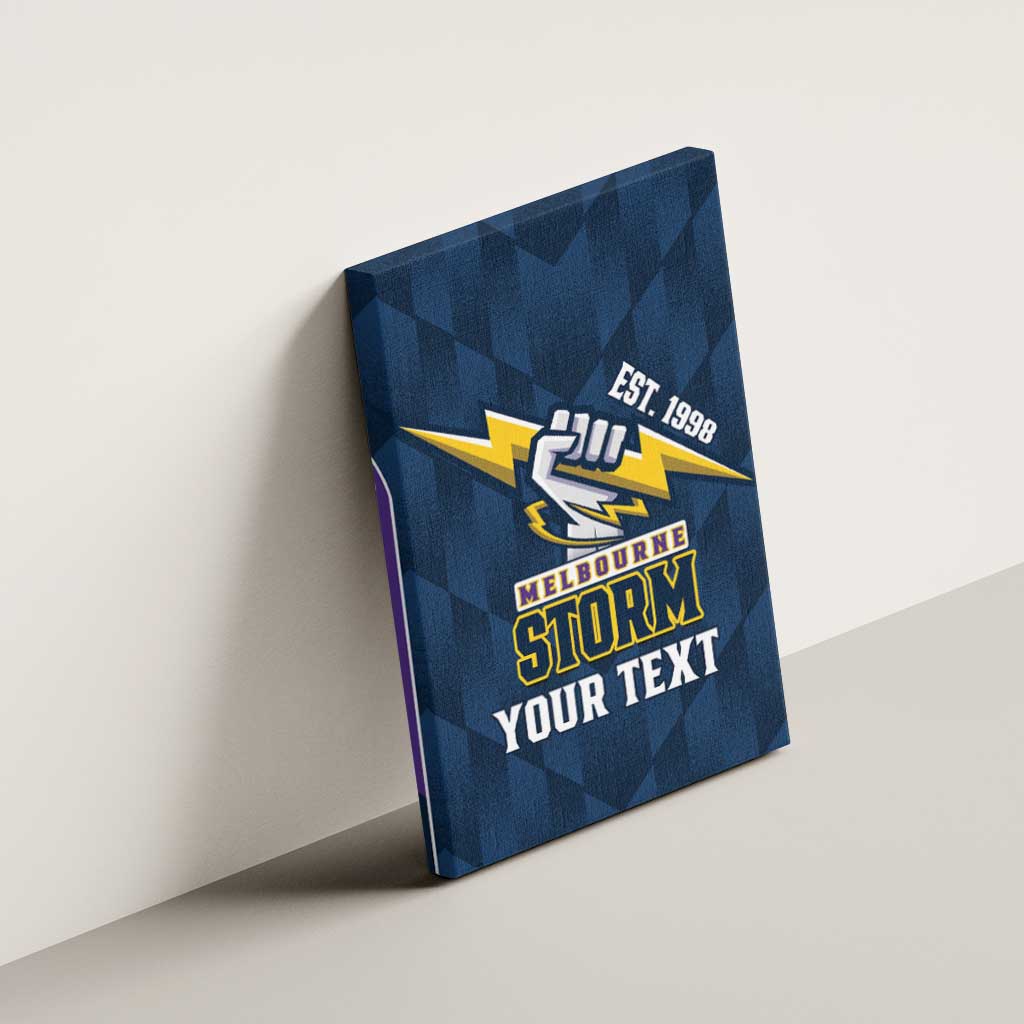 NRL Storm Rugby 2025 Custom Canvas Wall Art Est 1998 Sporty Style