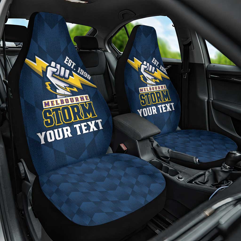 NRL Storm Rugby 2025 Custom Car Seat Cover Est 1998 Sporty Style