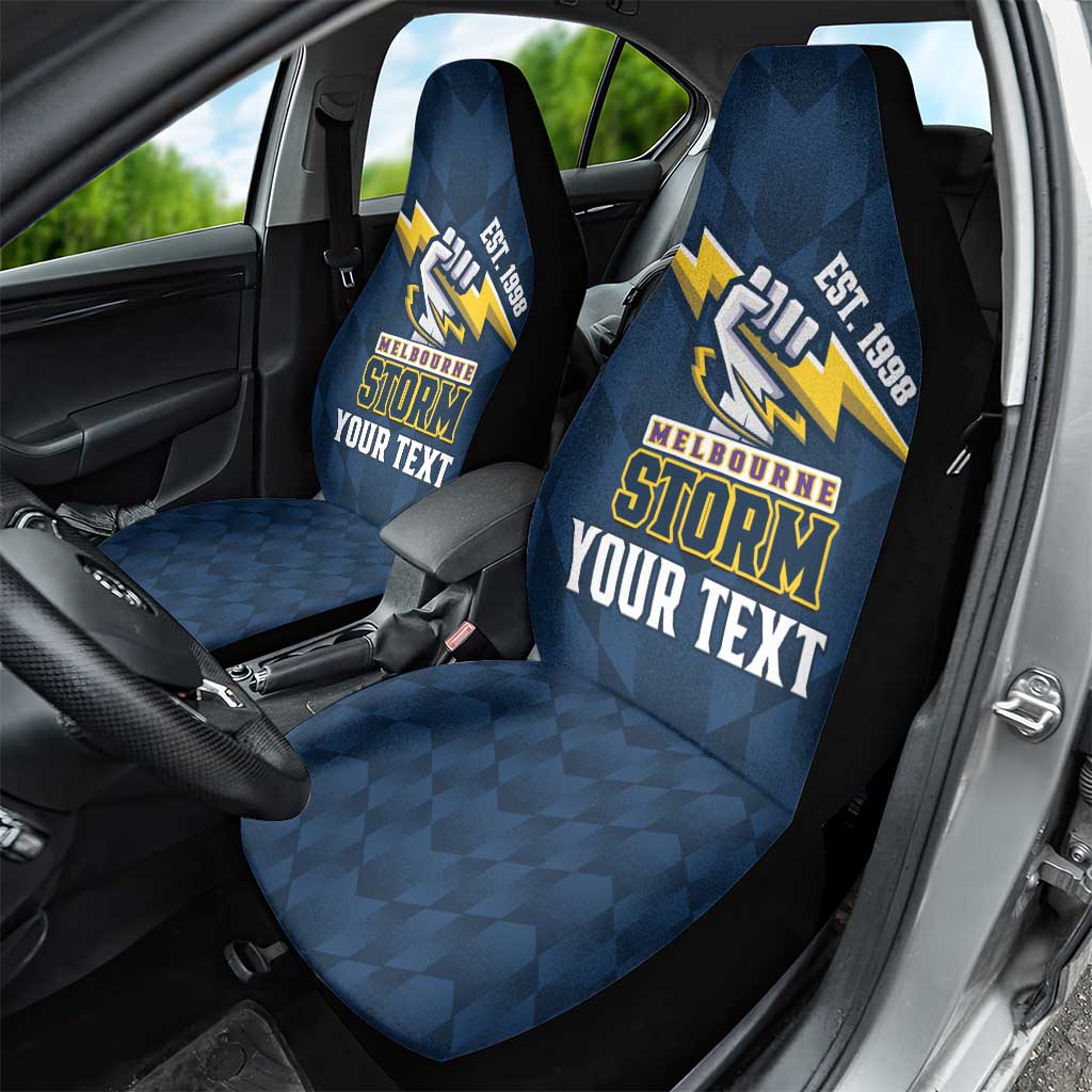 NRL Storm Rugby 2025 Custom Car Seat Cover Est 1998 Sporty Style