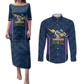 NRL Storm Rugby 2025 Custom Couples Matching Puletasi and Long Sleeve Button Shirt Est 1998 Sporty Style