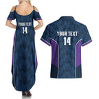 NRL Storm Rugby 2025 Custom Couples Matching Summer Maxi Dress and Hawaiian Shirt Est 1998 Sporty Style
