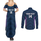 NRL Storm Rugby 2025 Custom Couples Matching Summer Maxi Dress and Long Sleeve Button Shirt Est 1998 Sporty Style