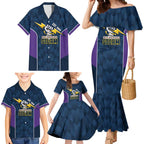 NRL Storm Rugby 2025 Custom Family Matching Mermaid Dress and Hawaiian Shirt Est 1998 Sporty Style