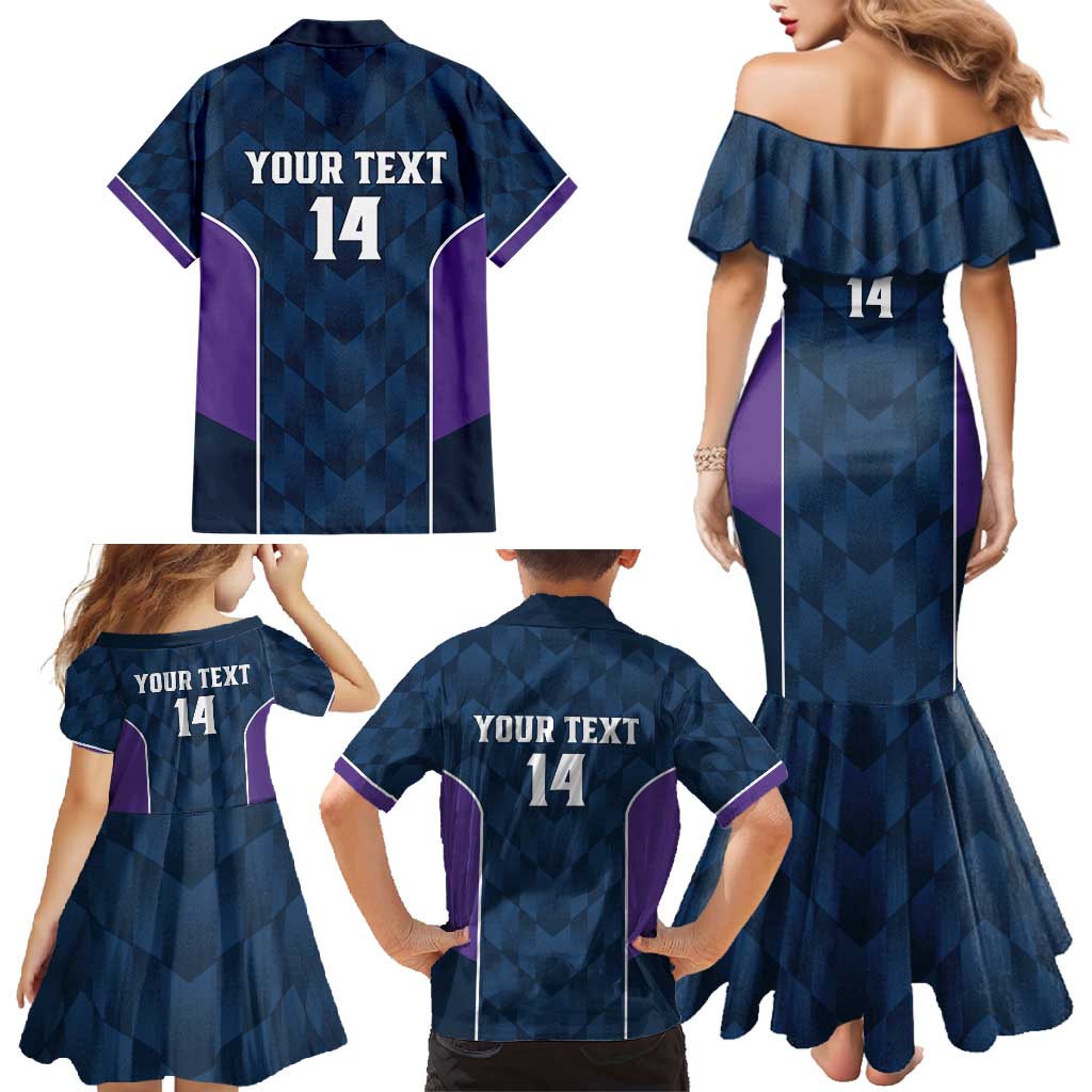 NRL Storm Rugby 2025 Custom Family Matching Mermaid Dress and Hawaiian Shirt Est 1998 Sporty Style