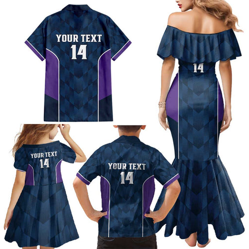 NRL Storm Rugby 2025 Custom Family Matching Mermaid Dress and Hawaiian Shirt Est 1998 Sporty Style