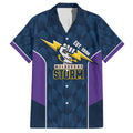 NRL Storm Rugby 2025 Custom Family Matching Off The Shoulder Long Sleeve Dress and Hawaiian Shirt Est 1998 Sporty Style