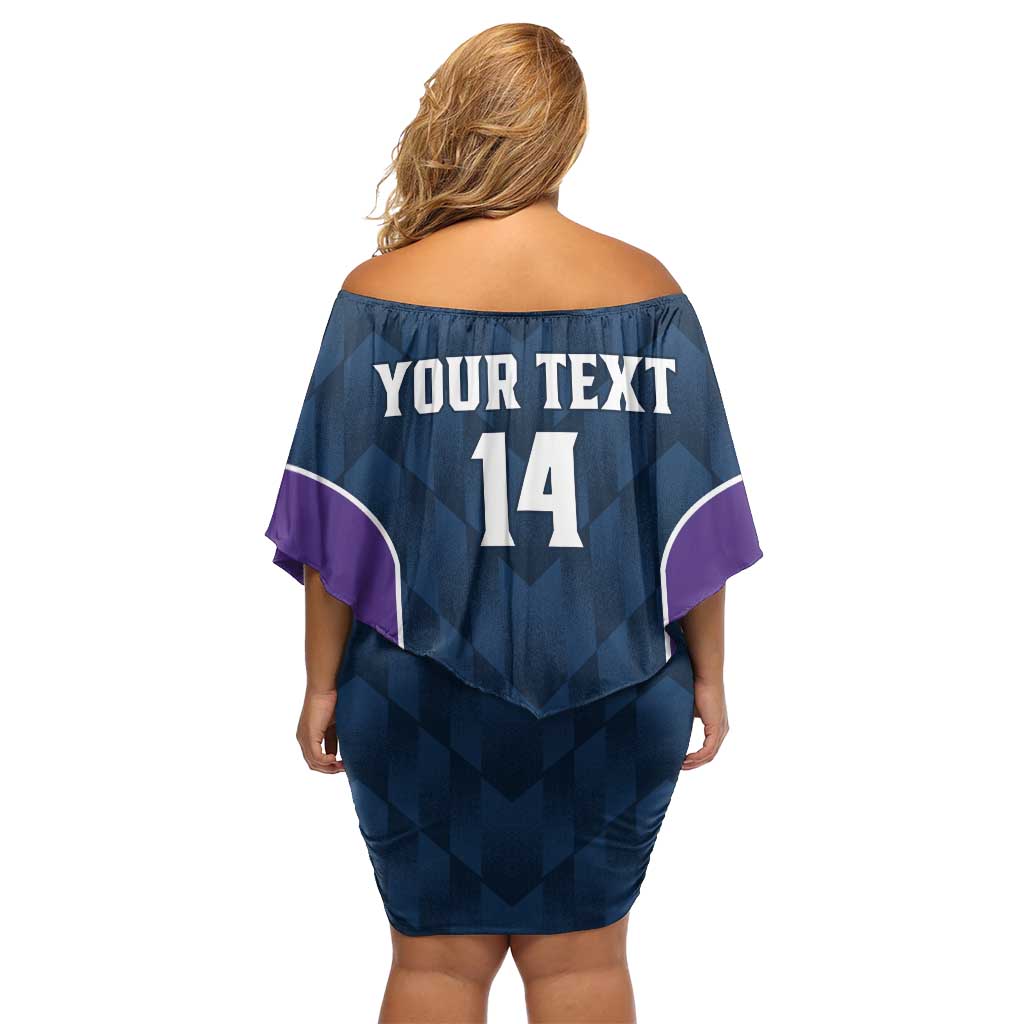 NRL Storm Rugby 2025 Custom Family Matching Off Shoulder Short Dress and Hawaiian Shirt Est 1998 Sporty Style