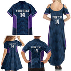 NRL Storm Rugby 2025 Custom Family Matching Summer Maxi Dress and Hawaiian Shirt Est 1998 Sporty Style