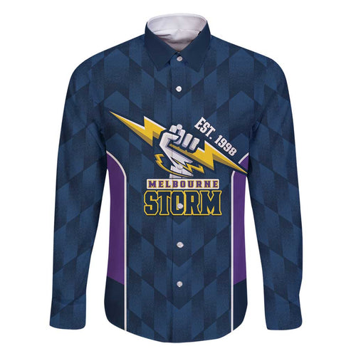 NRL Storm Rugby 2025 Custom Family Matching Summer Maxi Dress and Hawaiian Shirt Est 1998 Sporty Style