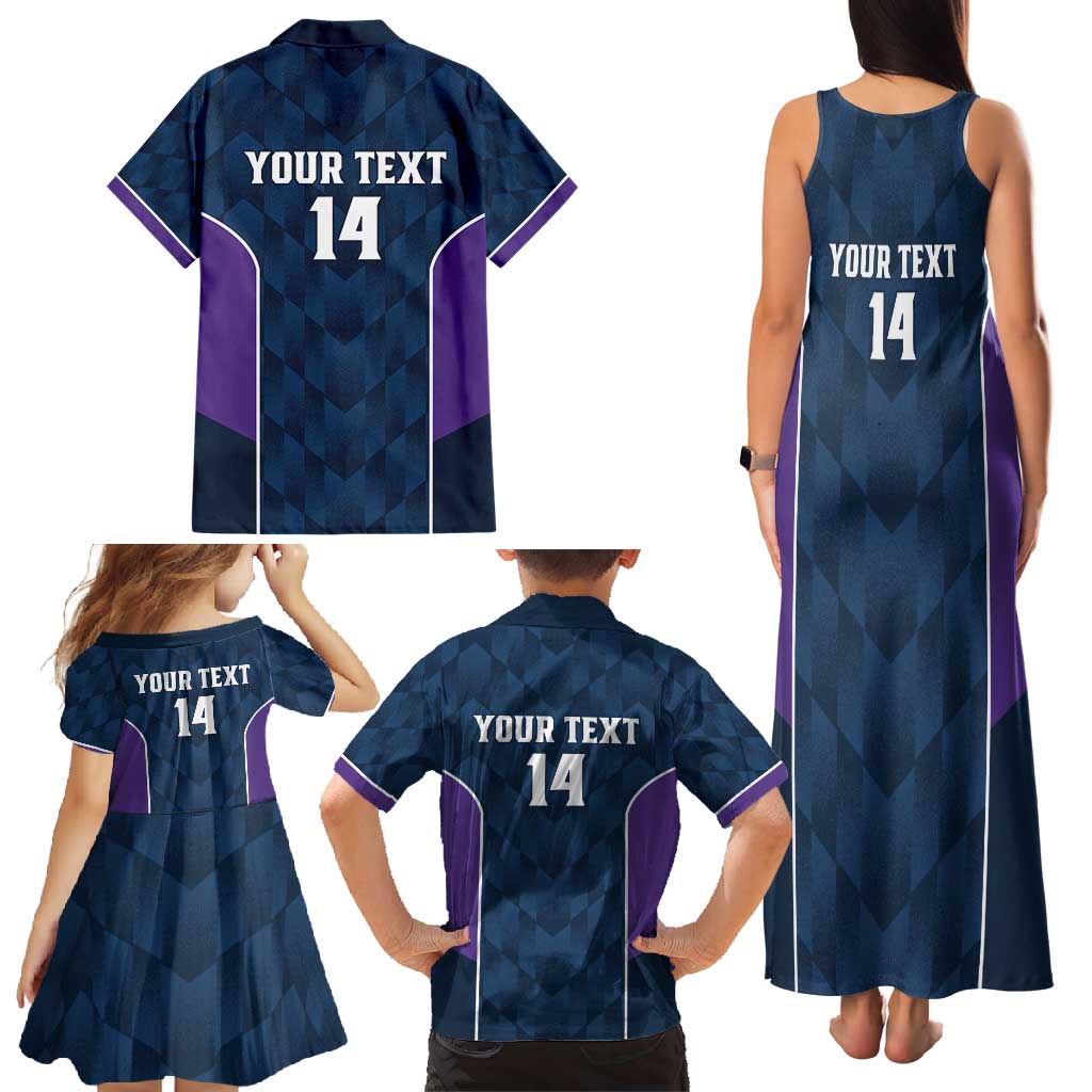 NRL Storm Rugby 2025 Custom Family Matching Tank Maxi Dress and Hawaiian Shirt Est 1998 Sporty Style
