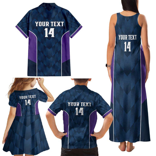 NRL Storm Rugby 2025 Custom Family Matching Tank Maxi Dress and Hawaiian Shirt Est 1998 Sporty Style