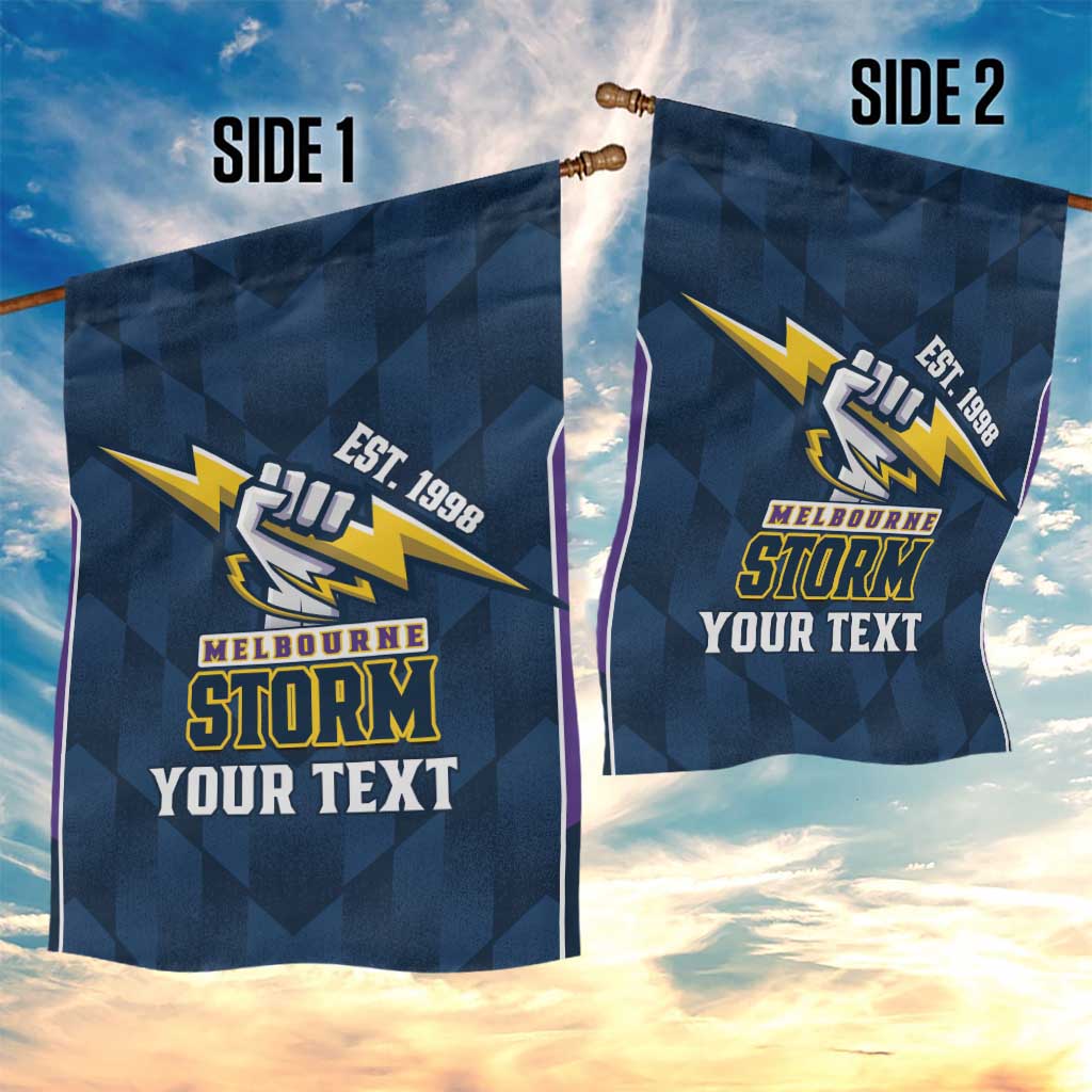 NRL Storm Rugby 2025 Custom Garden Flag Est 1998 Sporty Style