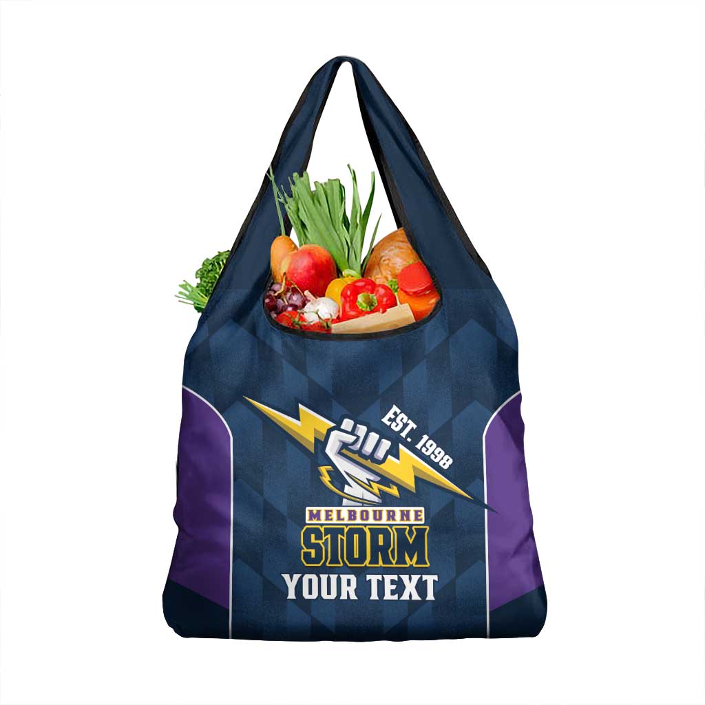 NRL Storm Rugby 2025 Custom Grocery Bag Est 1998 Sporty Style