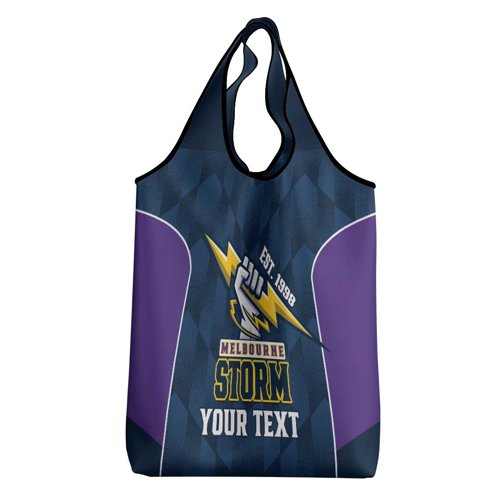 NRL Storm Rugby 2025 Custom Grocery Bag Est 1998 Sporty Style