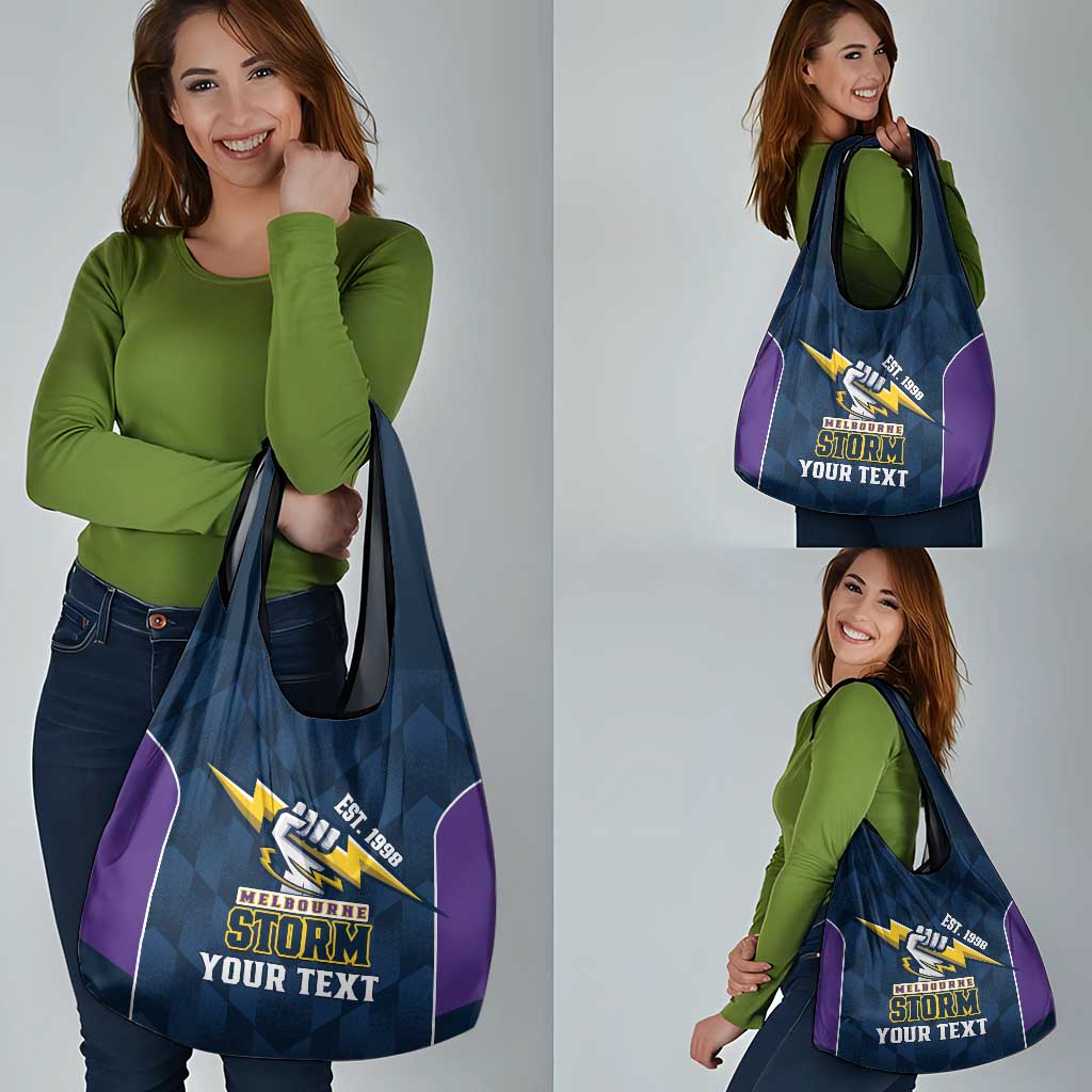 NRL Storm Rugby 2025 Custom Grocery Bag Est 1998 Sporty Style