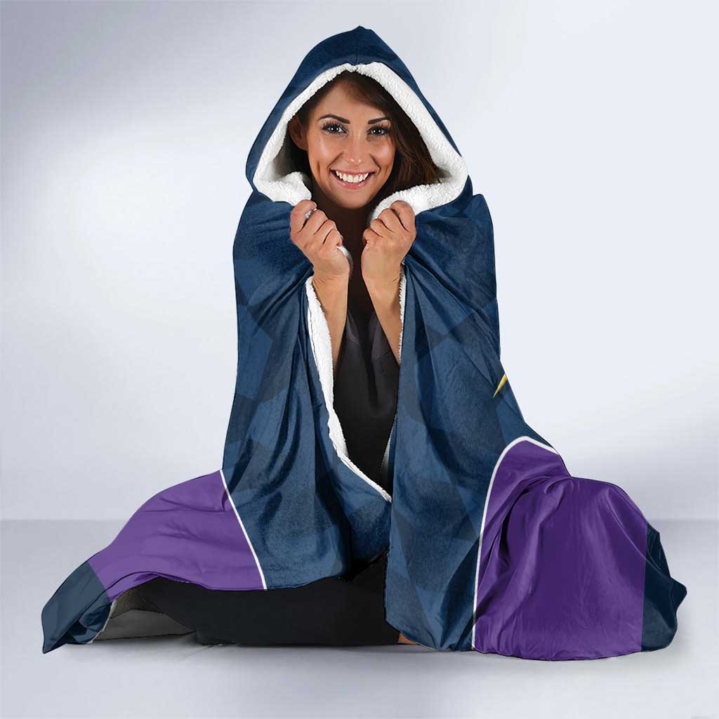 NRL Storm Rugby 2025 Custom Hooded Blanket Est 1998 Sporty Style