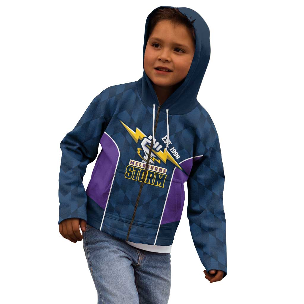 NRL Storm Rugby 2025 Custom Kid Hoodie Est 1998 Sporty Style