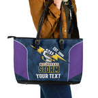 NRL Storm Rugby 2025 Custom Leather Tote Bag Est 1998 Sporty Style