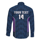 NRL Storm Rugby 2025 Custom Long Sleeve Button Shirt Est 1998 Sporty Style