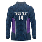 NRL Storm Rugby 2025 Custom Long Sleeve Polo Shirt Est 1998 Sporty Style