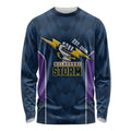 NRL Storm Rugby 2025 Custom Long Sleeve Shirt Est 1998 Sporty Style