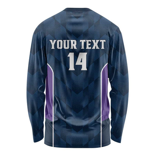 NRL Storm Rugby 2025 Custom Long Sleeve Shirt Est 1998 Sporty Style