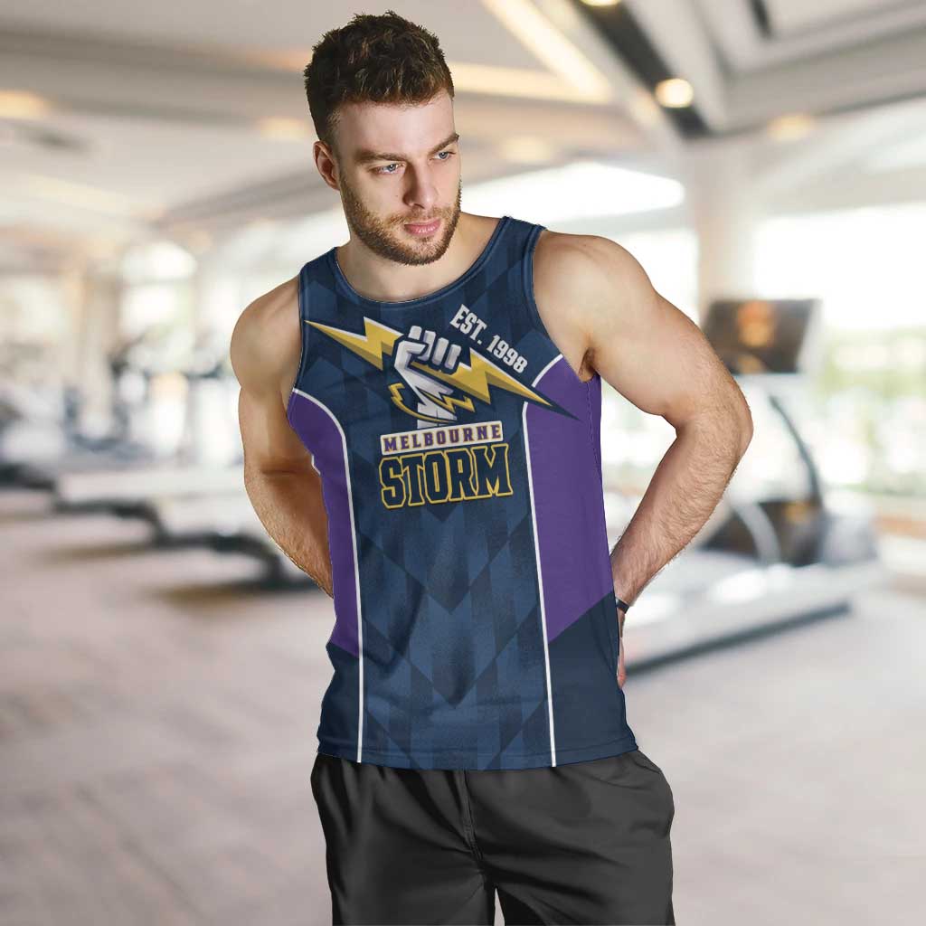 NRL Storm Rugby 2025 Custom Men Tank Top Est 1998 Sporty Style