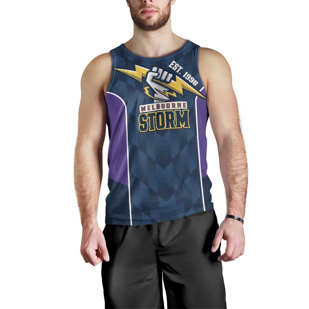 NRL Storm Rugby 2025 Custom Men Tank Top Est 1998 Sporty Style