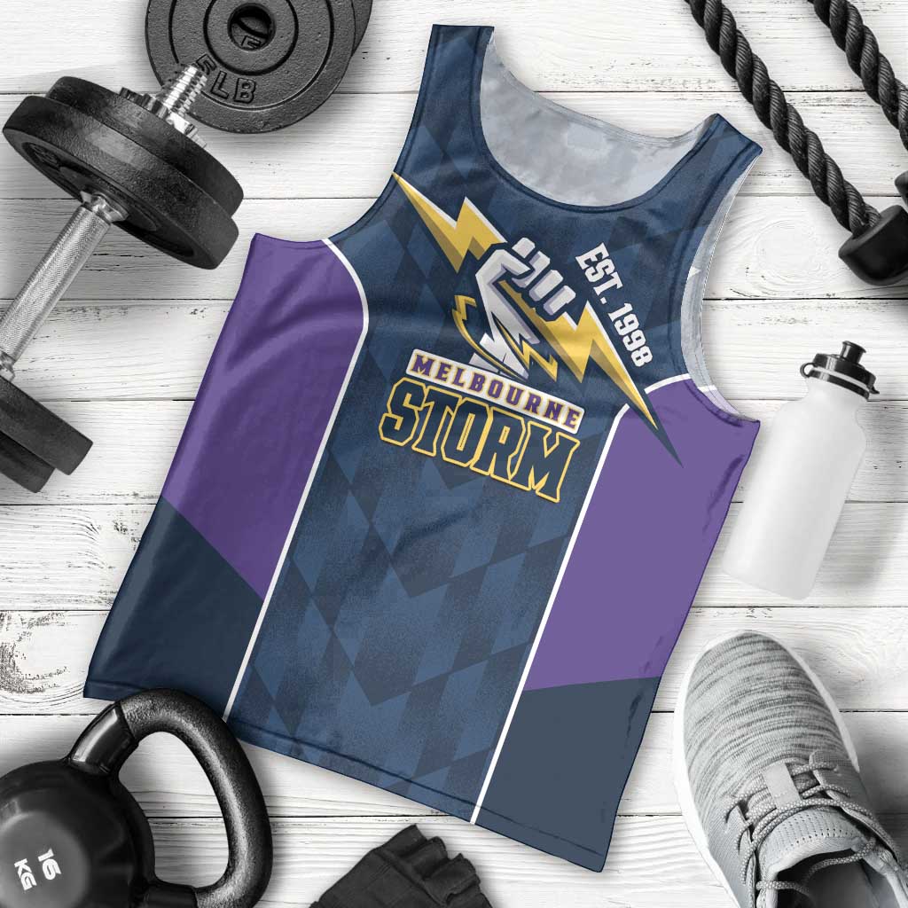 NRL Storm Rugby 2025 Custom Men Tank Top Est 1998 Sporty Style