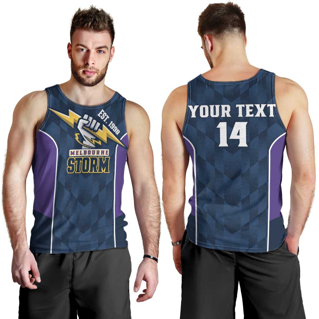 NRL Storm Rugby 2025 Custom Men Tank Top Est 1998 Sporty Style