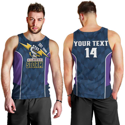 NRL Storm Rugby 2025 Custom Men Tank Top Est 1998 Sporty Style