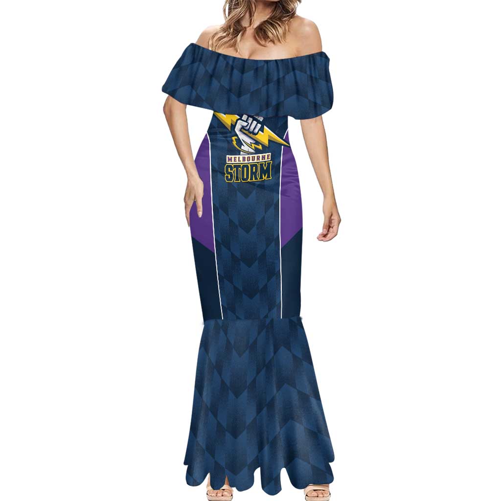 NRL Storm Rugby 2025 Custom Mermaid Dress Est 1998 Sporty Style